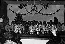 Foto storica del vecchio teatrino San Giuseppe